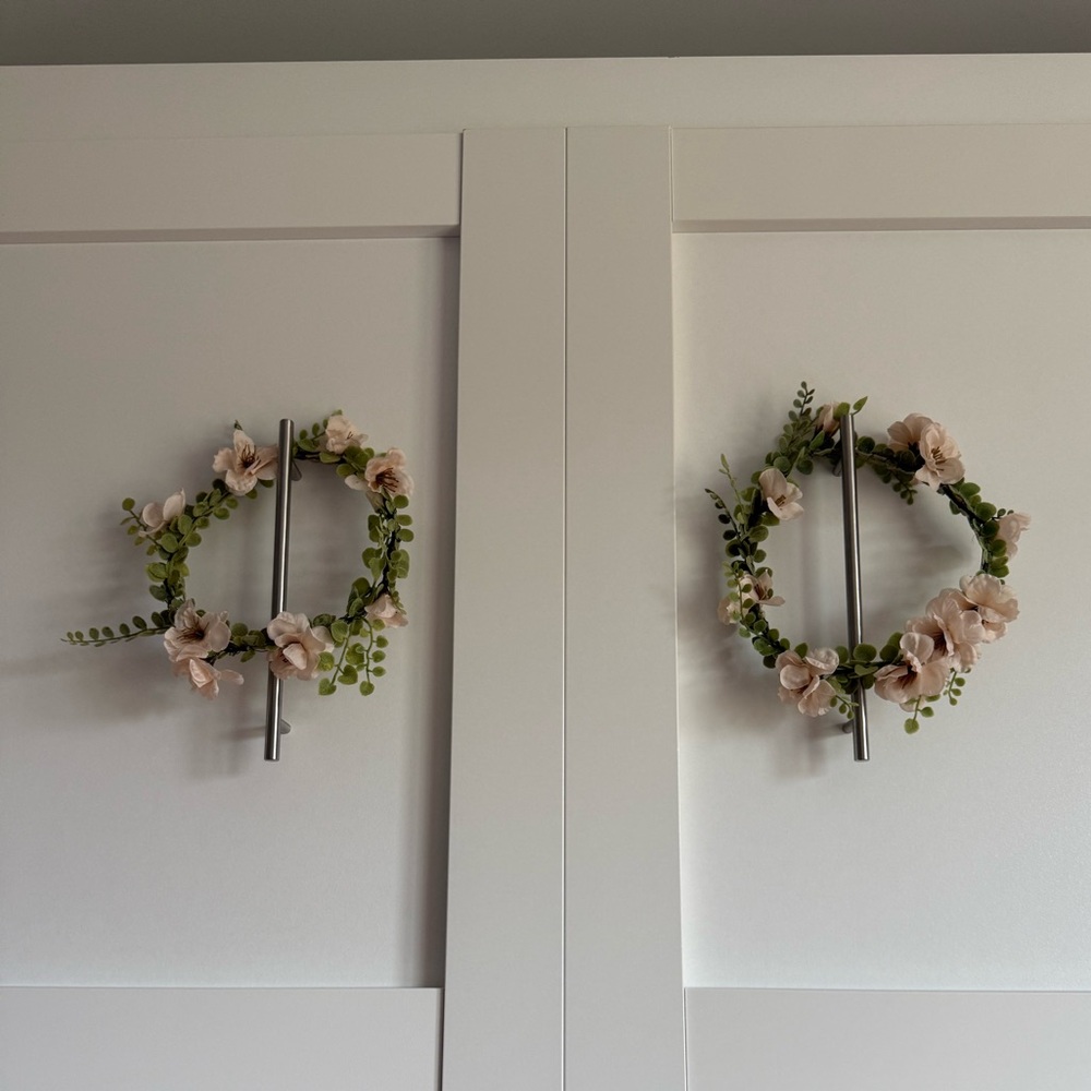 2 Floral Headpieces with Greenery